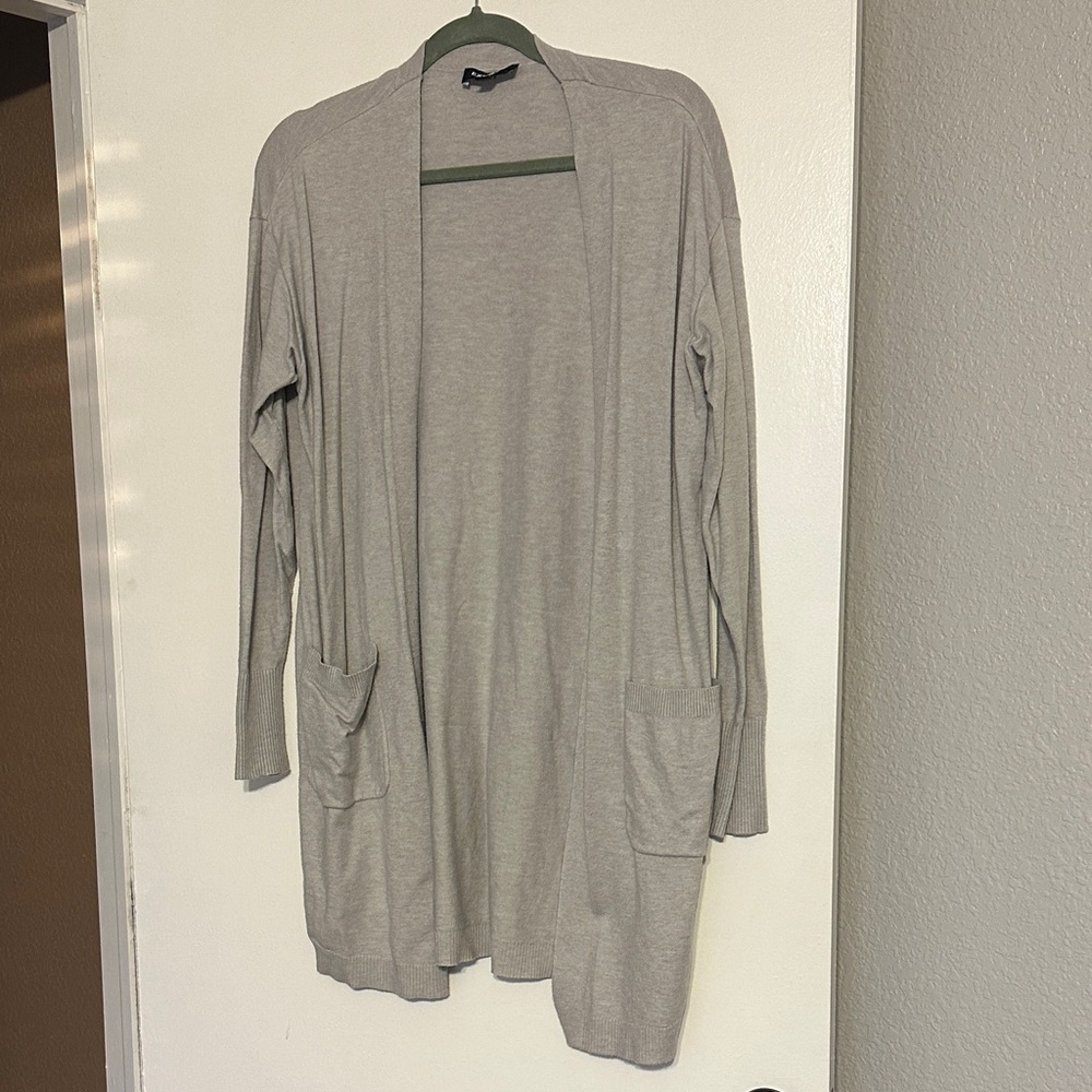 Express Light Gray Cardigan